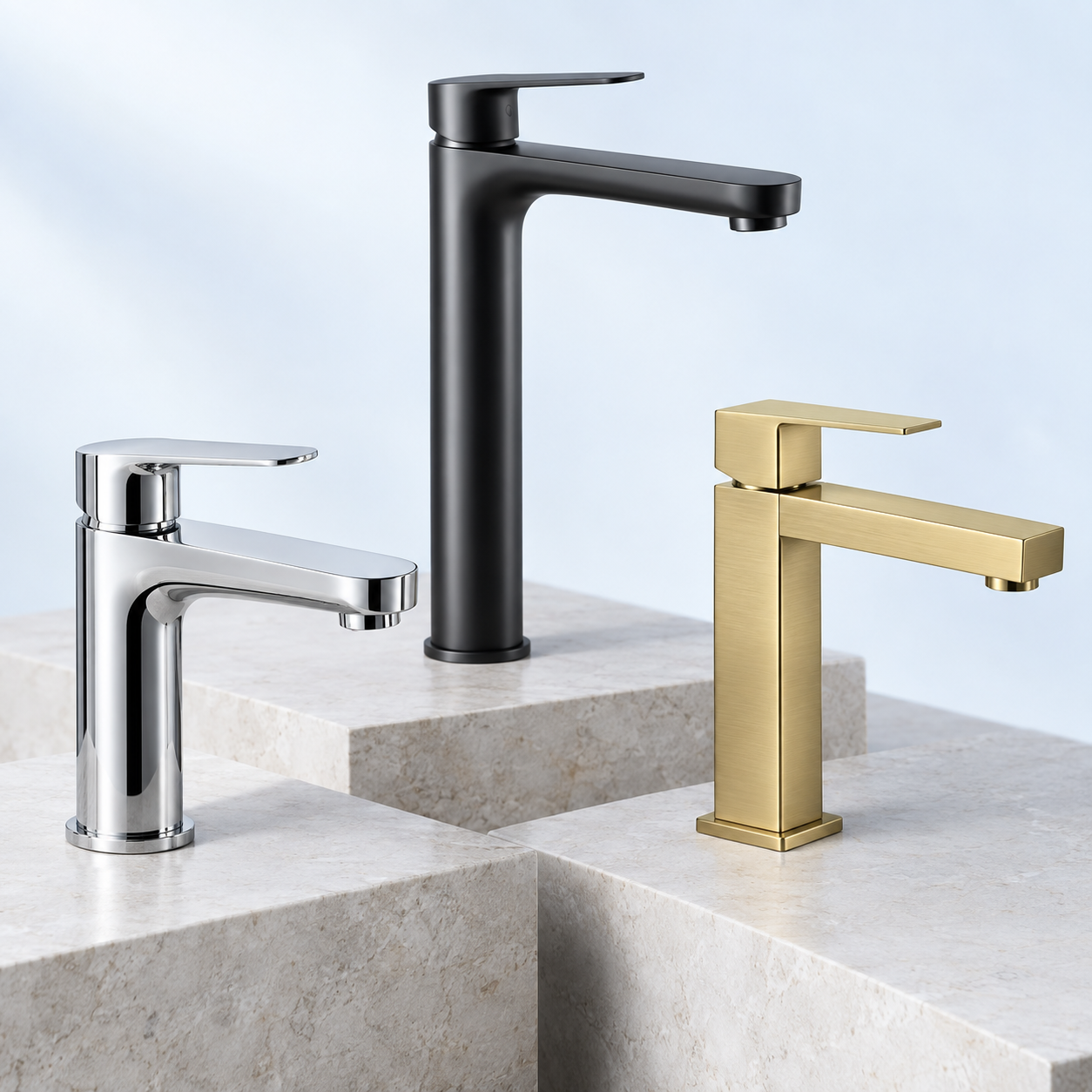 Basin faucet collection