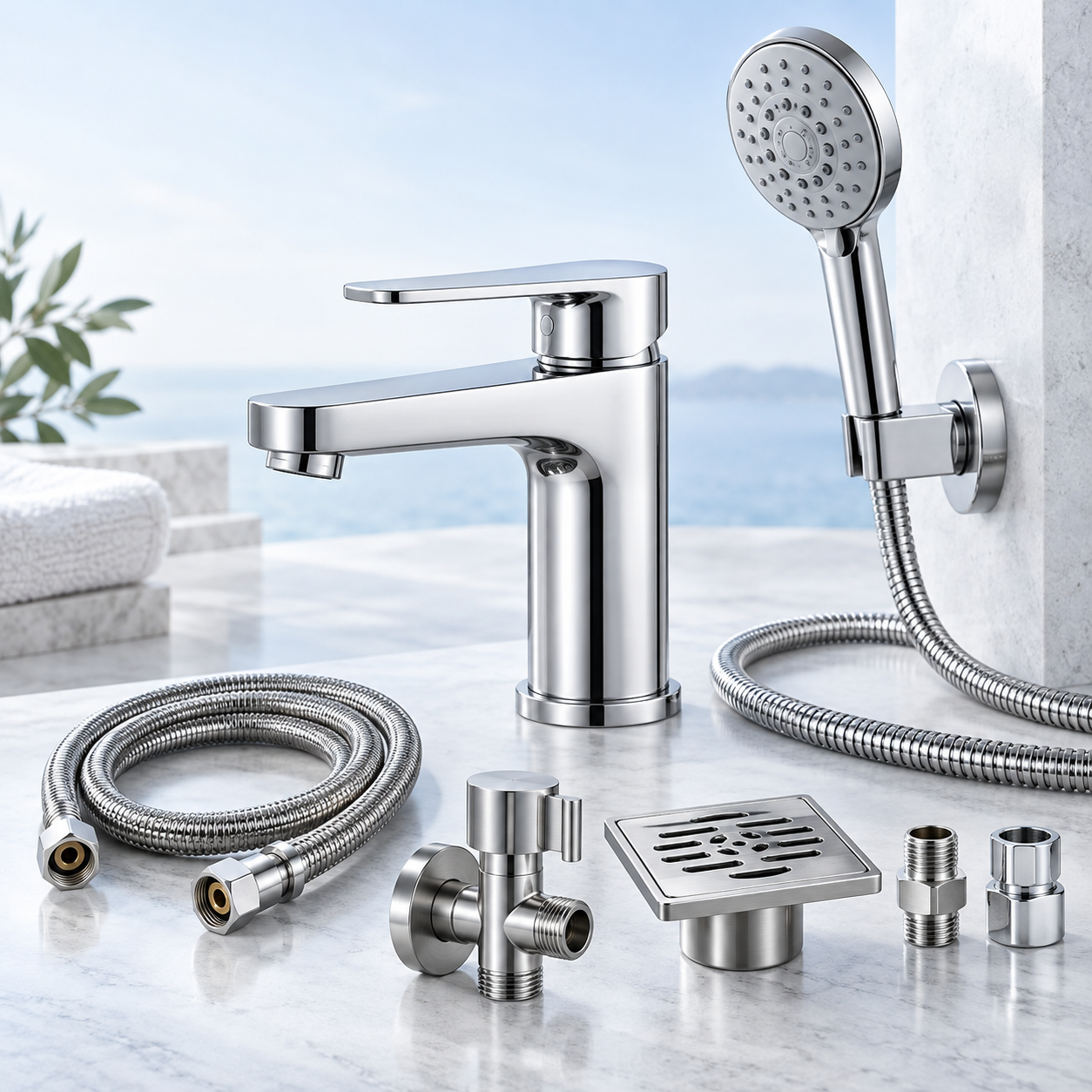 XINHENGYI BATHWARE faucet shower hose and bathroom accessories